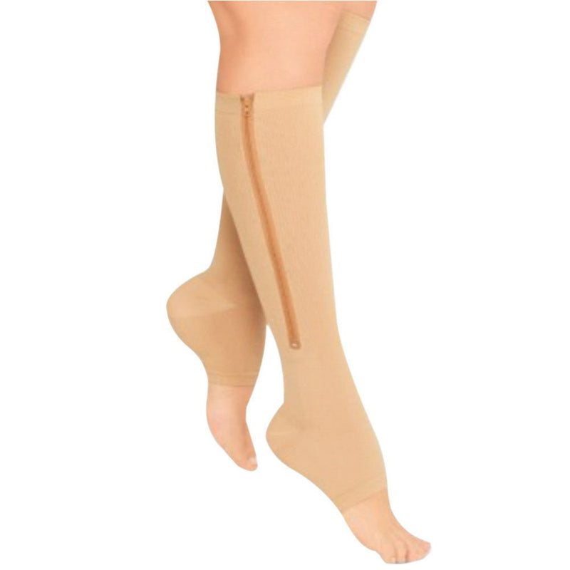 Women Zipper Compression Socks